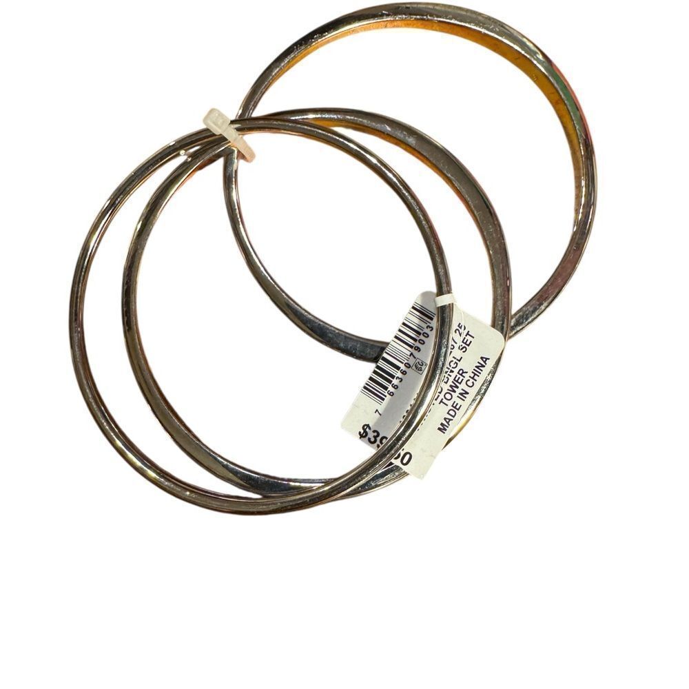 Alfani Silver tone Bangle Set